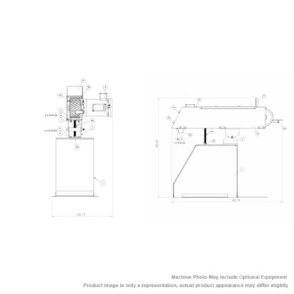 KALAMAZOO KS490 4x90 in. Wide Belt Grinders - Image 4
