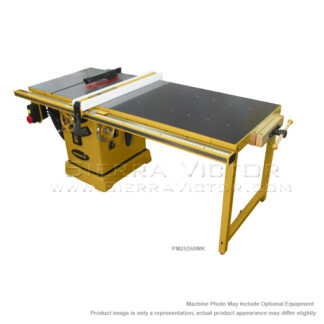 POWERMATIC PM2000 Tablesaw 5HP 3PH 230/460V 50" Accu-Fence and Workbench PM9-PM25350WK
