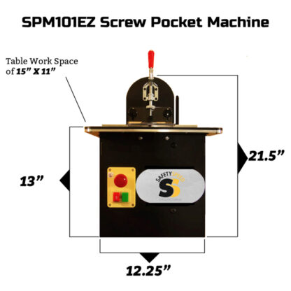 SAFETY SPEED SPM101EZ Table Top Screw Pocket Machine - Image 2