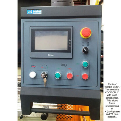 U.S. INDUSTRIAL USHB22-4SCNC 22 Ton x 4 ft Simple CNC Hydraulic Press Brake - Image 2