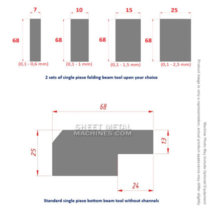 ERBEND MFG 3210 10ft x 0.039 in. CNC Motorized Sheet Metal Folding Machine - Image 11