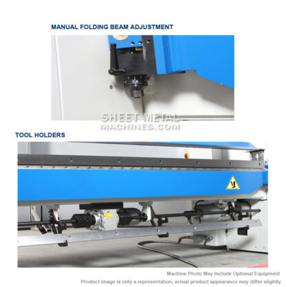 ERBEND MFG 3210 10ft x 0.039 in. CNC Motorized Sheet Metal Folding Machine - Image 12