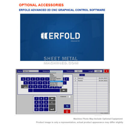 ERBEND MFG 3210 10ft x 0.039 in. CNC Motorized Sheet Metal Folding Machine - Image 15